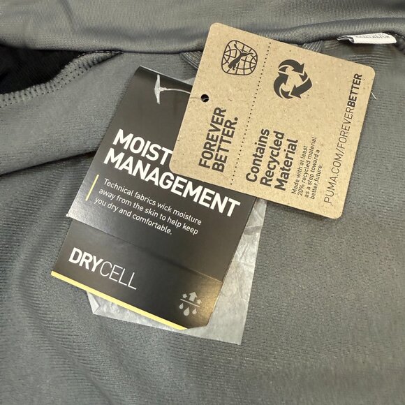 PUMA DryCell Full Zip Track Jacket Gray & Black – Women’s Large - Picture 4 of 7